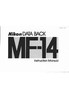 Nikon Backs - all manual. Camera Instructions.